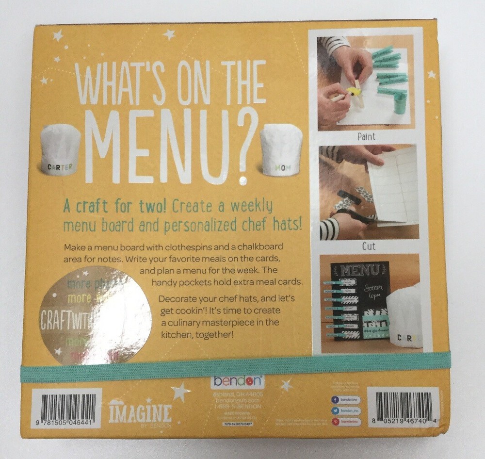 Menu Board Supplies for Weekly Menu Planner 2 Chef Hats