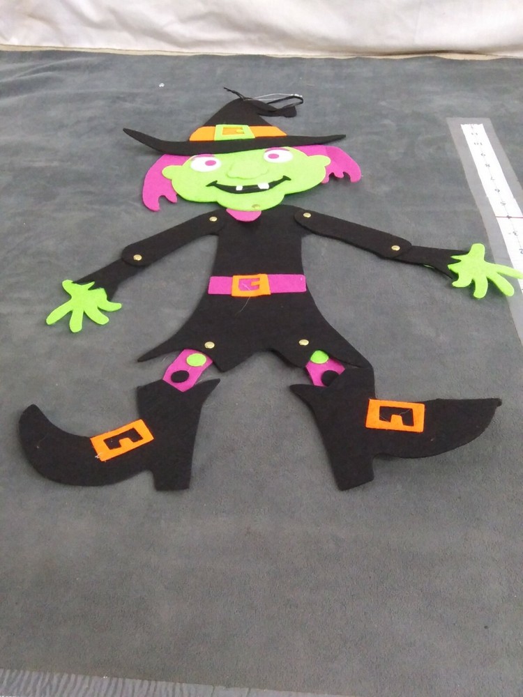 22 Inch Felt Witch Halloween Decor new