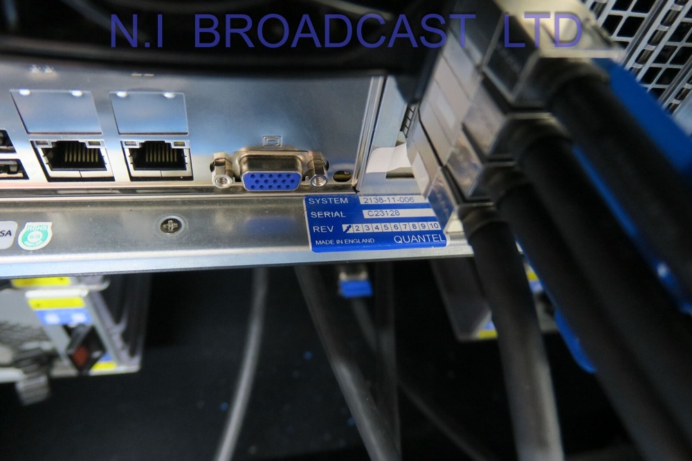 Grass Valley Quantel Rio 4K grading system with 86Tb raid arrays and more Softw