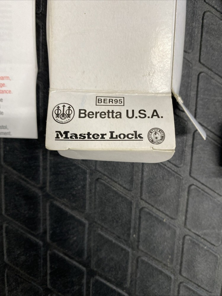 12" Beretta Cable Gun Lock - Master Lock 2 Keys BER95