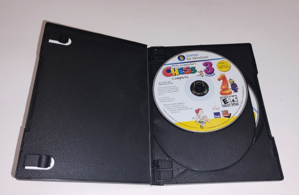 Fritz & Chesster’s Complete 3-Pack MAC PC CD Beginner Game Learn To Play Chess