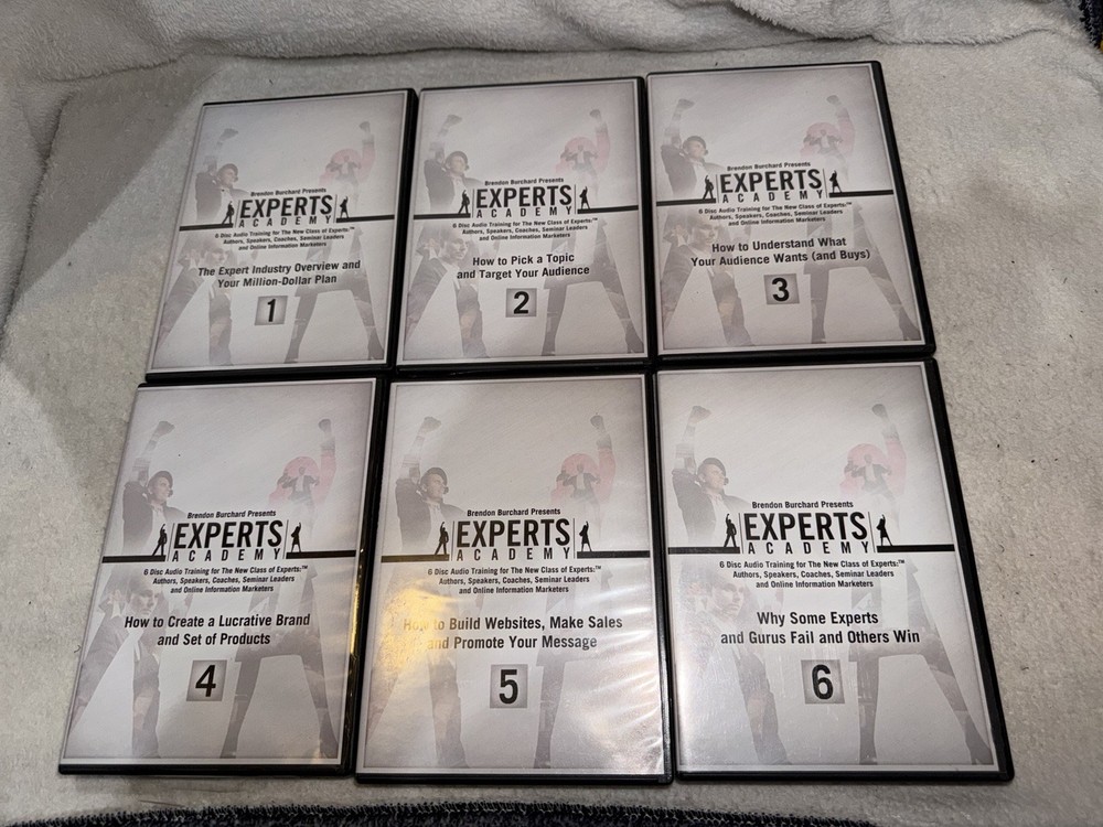 Brandon Burchard Experts Academy 6 Disc CD Audio Training
