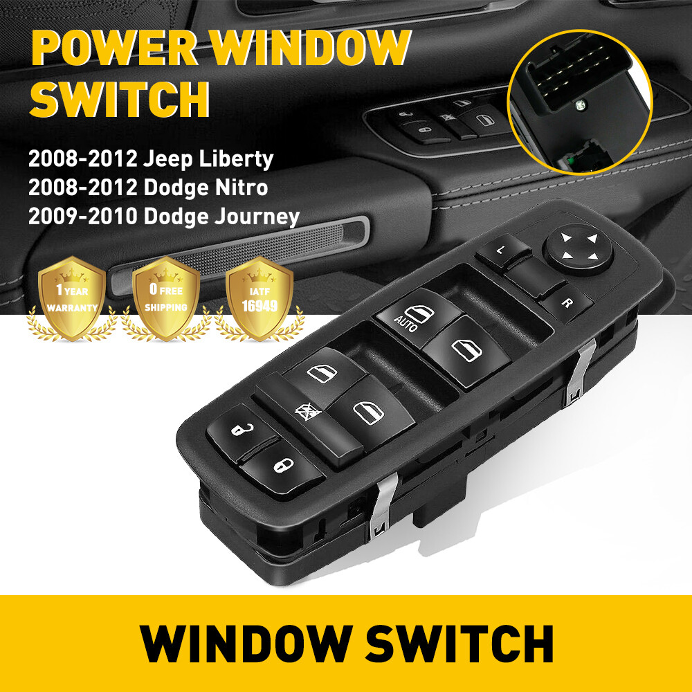 for Jeep Liberty 2008-2012 Nitro Journey Door Window Switch Panel Control Driver