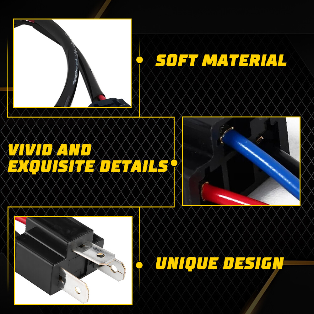 Conversion Wire 9003 H4 TO 9005 9006 Two Harness Head Light Adapter Plug Play EA