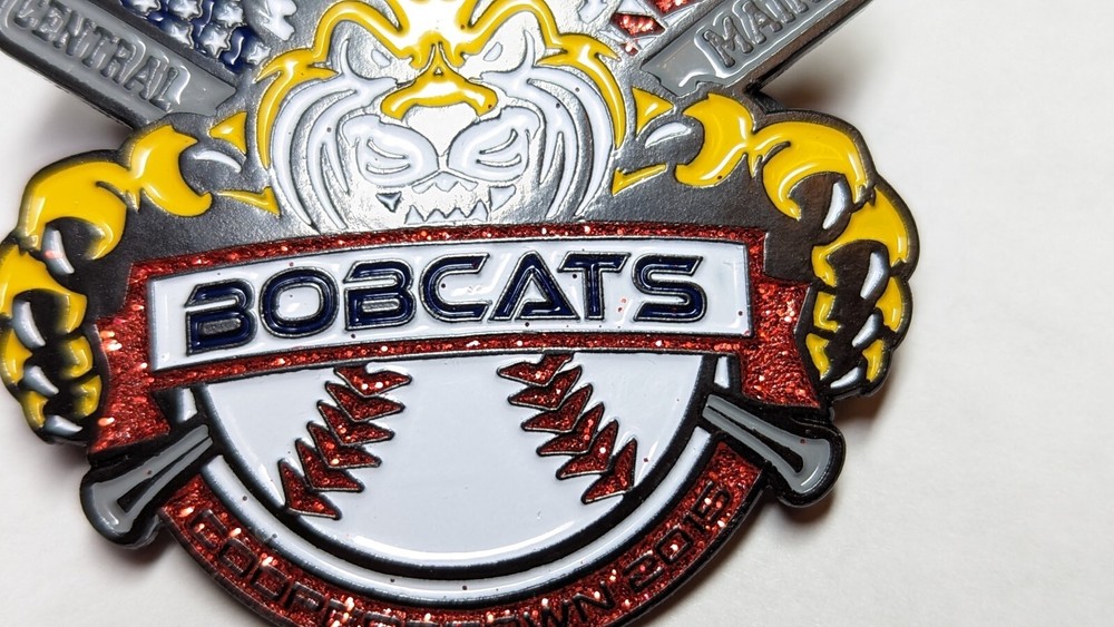 CENTRAL MAINE BOBCATS BASEBALL PIN COOPERSTOWN 2015