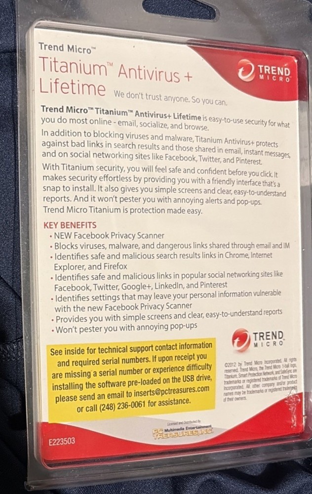 Trend Micro Titanium Antivirus+ Security software