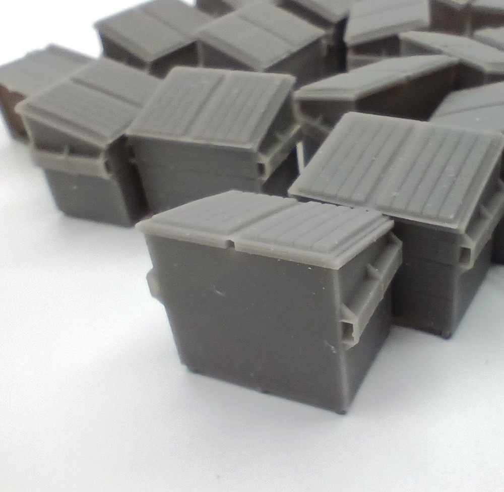HO Scale Dumpsters 20pcs