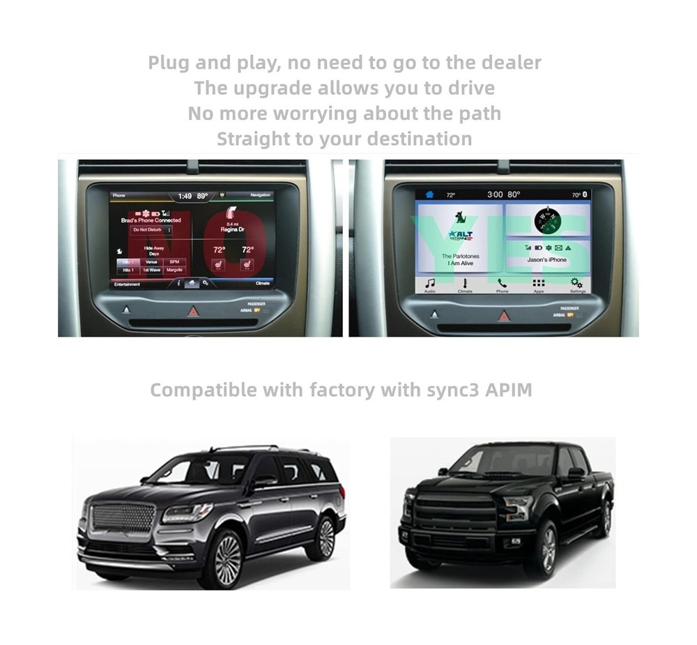 for SYNC3 APIM Module, SYNC3 APIM Module 2024 Latest NA 222 Map Support Apple...