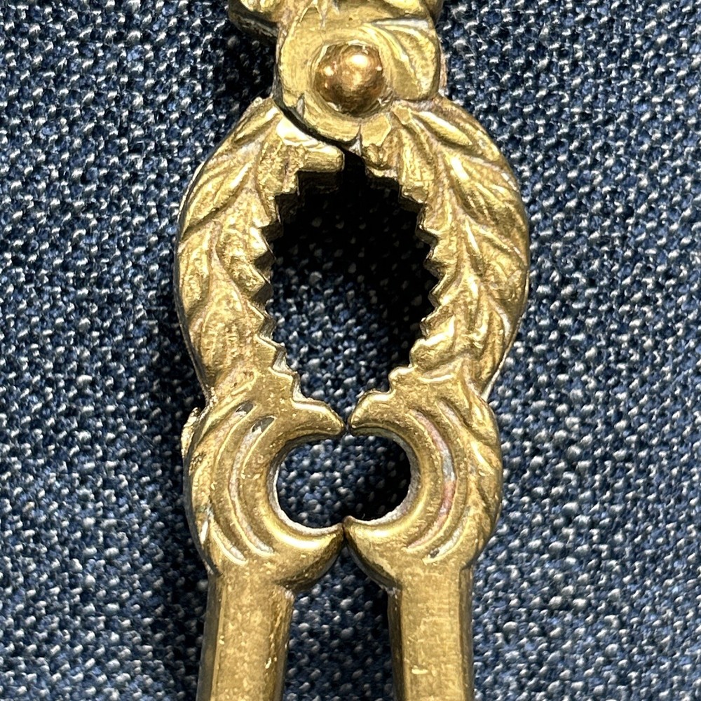 Vintage Solid Brass Figural Nutcracker Phoenix Eagle Or Hornbill 5.5” Long