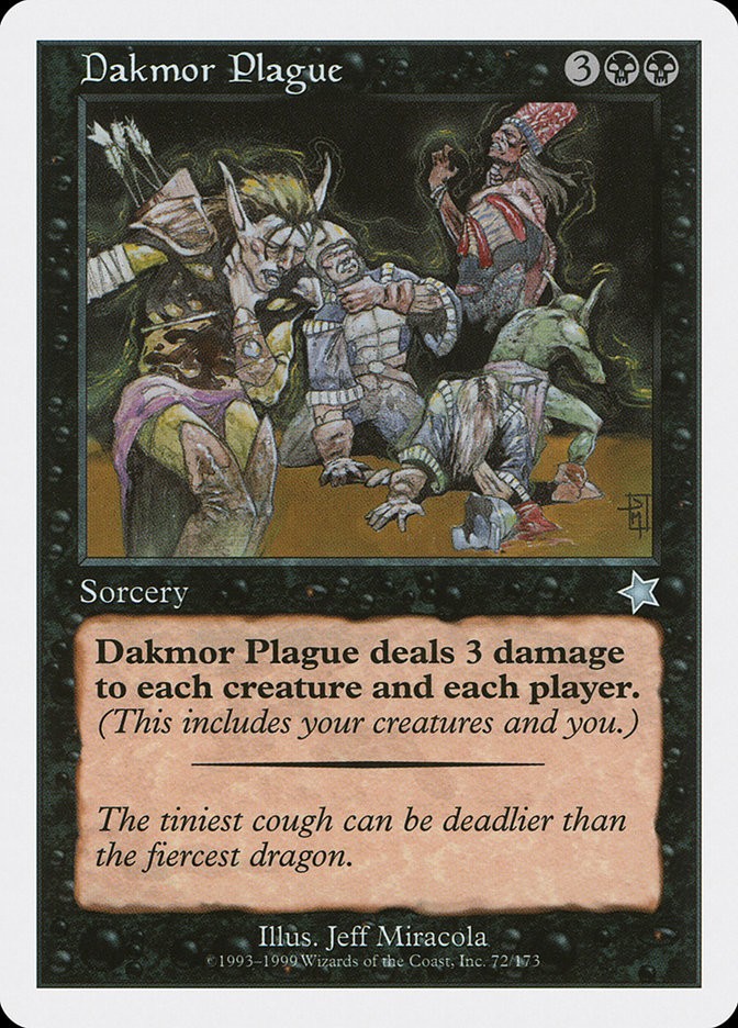 MTG Dakmor Plague  - Starter 1999 #072