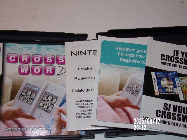 Crosswords DS (Nintendo DS) Case ONLY / No GAME / Authentic USA Version
