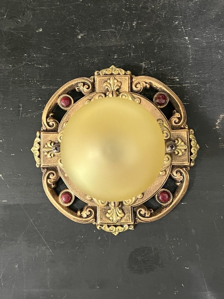 Single Bulb Flush Mount Fixture Rewired 65G