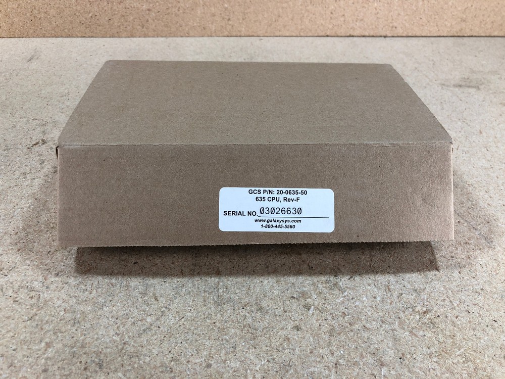 Galaxy Control Systems 20-0635-50 635 CPU Central Processing Unit Rev F