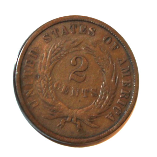 1866 U.S. Two Cent Piece Coin