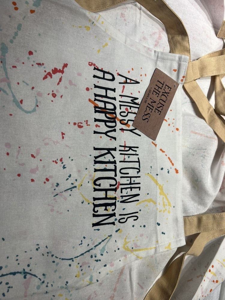 A Messy kitchen Is A Happy Kitchen Apron