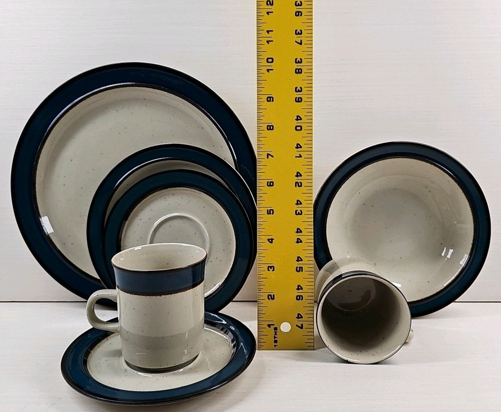 (2) Sango Mariana 5 Pc Place Setting Vintage Rainbow Table Dining Dish Retro Lot