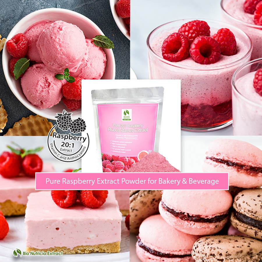 Pure Raspberry Extract Powder 100g | Boost Immune System, Vegan, No Additive
