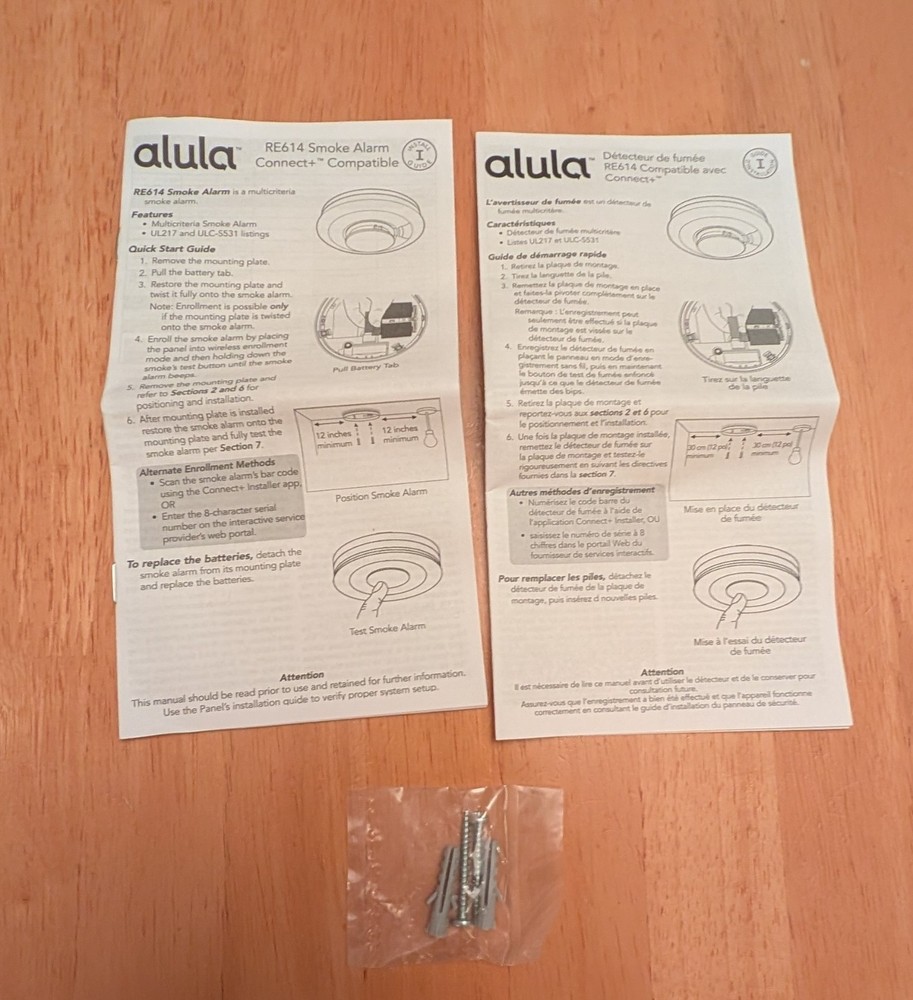 RE614 Alula Smoke Alarm Sensor Connect + Encrypted