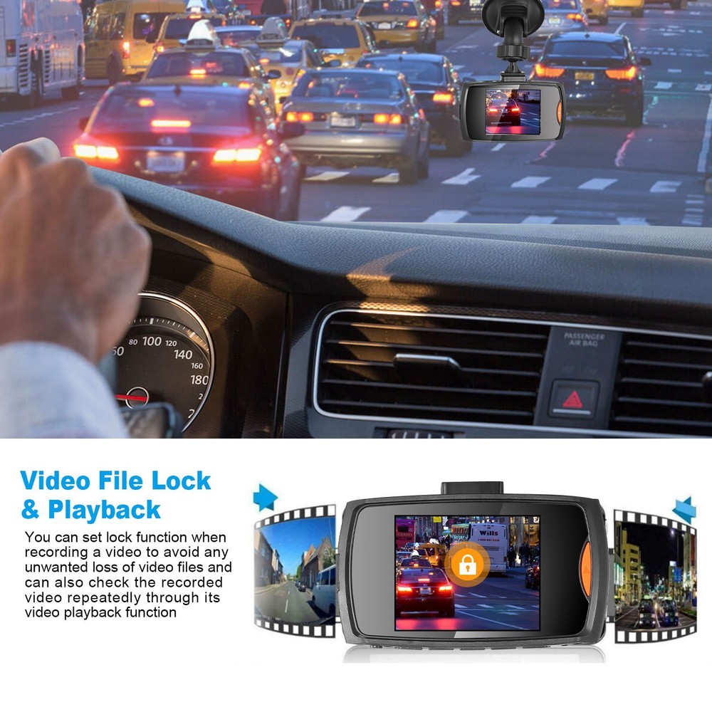 1080P Car DVR Camera Dash Cam Camcorder 90 Degree Angle Loop Recording Night Vis