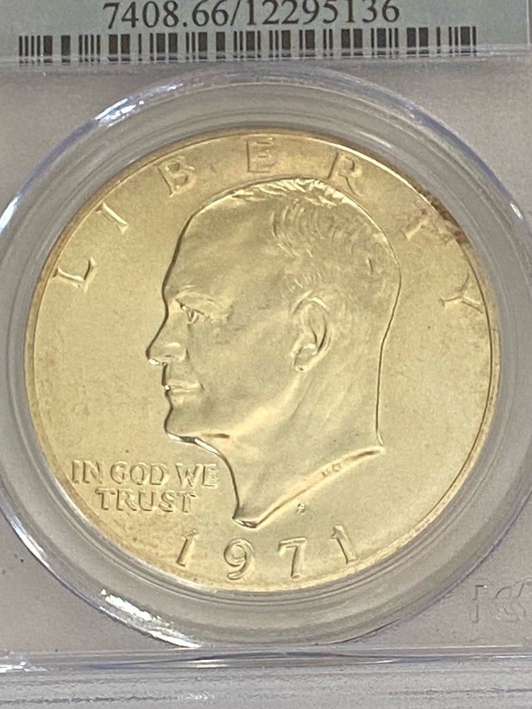 1971-S $1 Eisenhower Silver Dollar, PCGS MS66 Silver