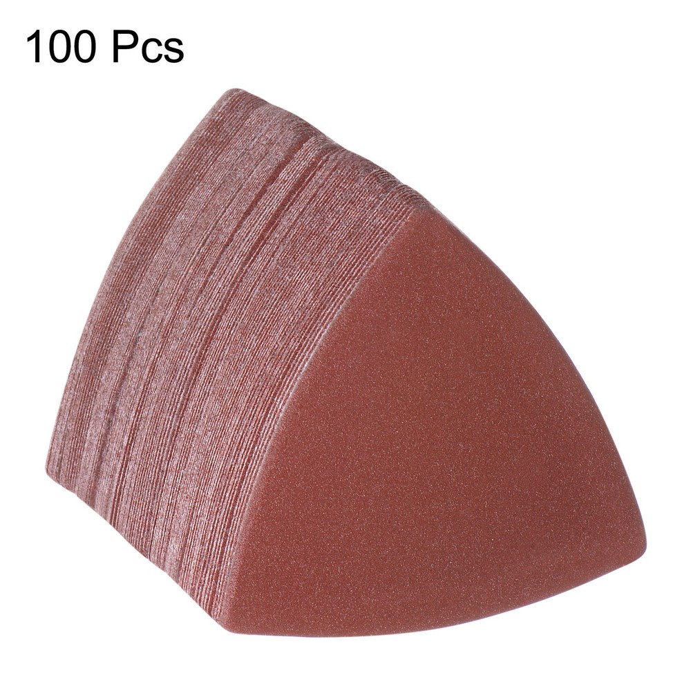 100pcs Triangular Hook & Circle Glass Cards 240 Grits 3-1/8"