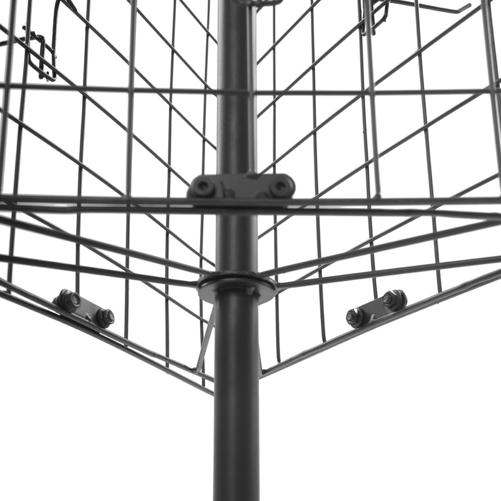 Gridwall Panel Display Stand Triangular Heavy Movable Floorstanding Detachable