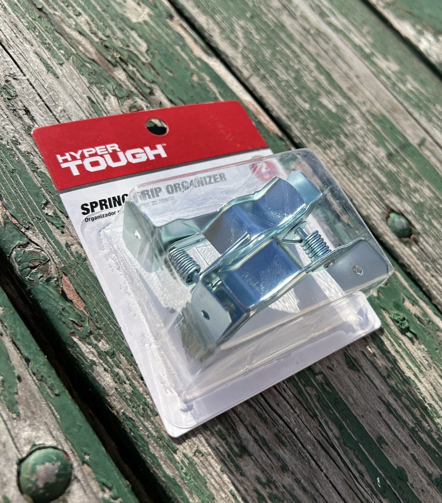 2-Pack HYPER TOUGH Spring Grip Organizer Clamps Zinc