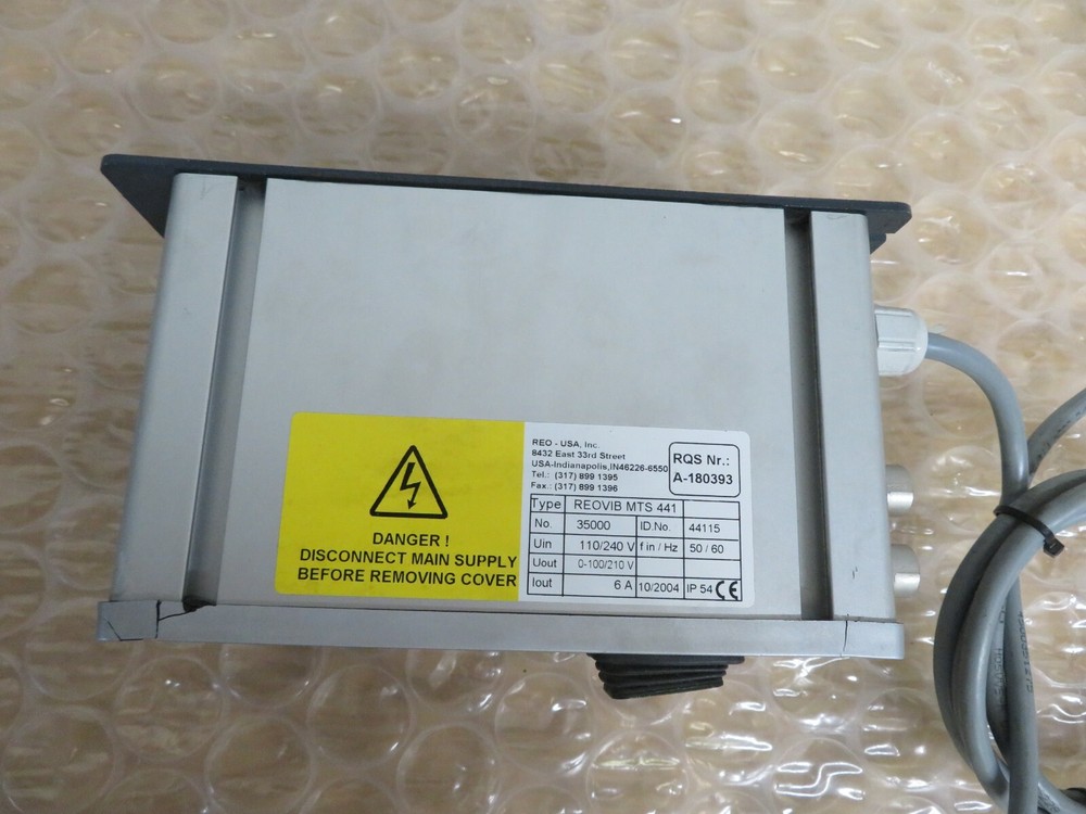 REO REOVIB MTS 411 Variable Frequency Hopper Controller 110/240VAC (18676)