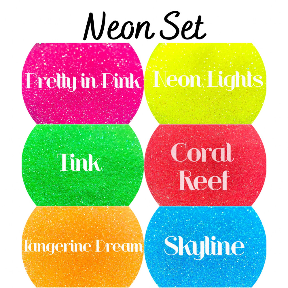 Premium Polyester Glitter Set - Neon Set