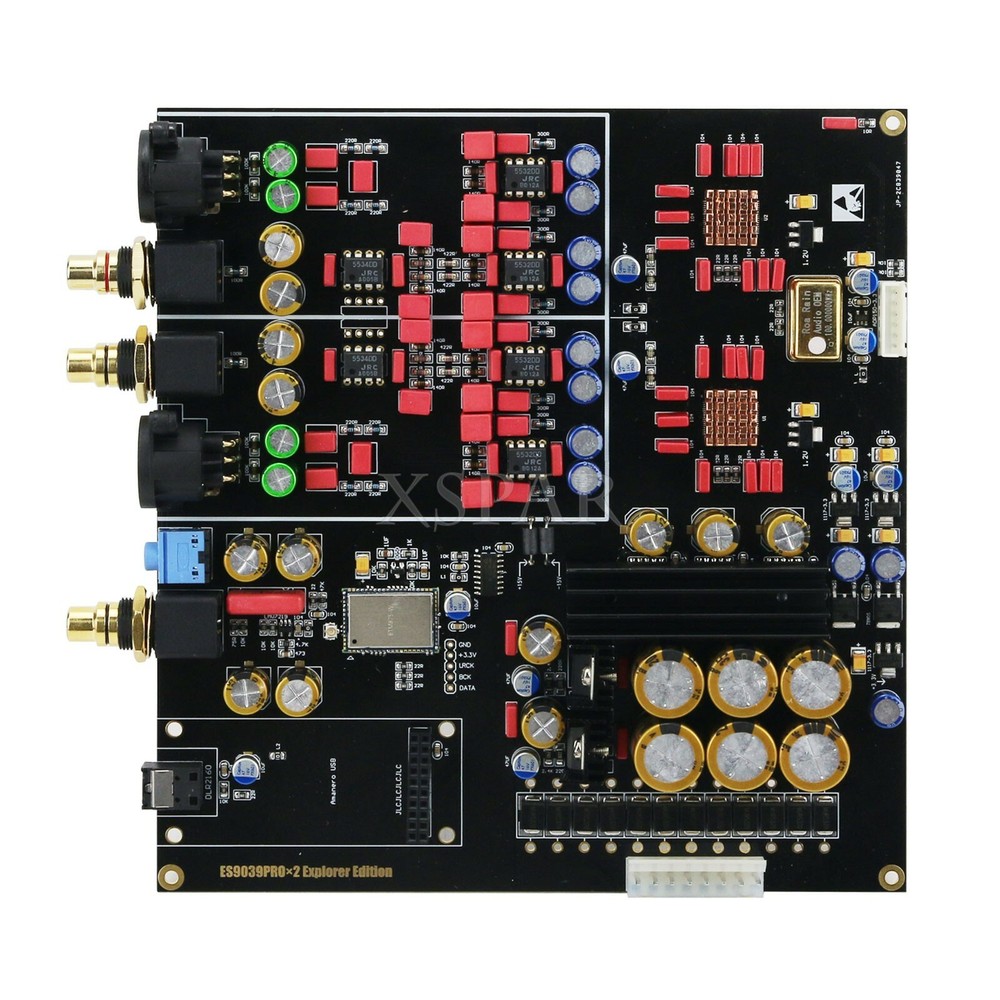 Dual ES9038PRO Decoder Board DAC Board 384K Amanero USB Bluetooth 5.0 Lossless#