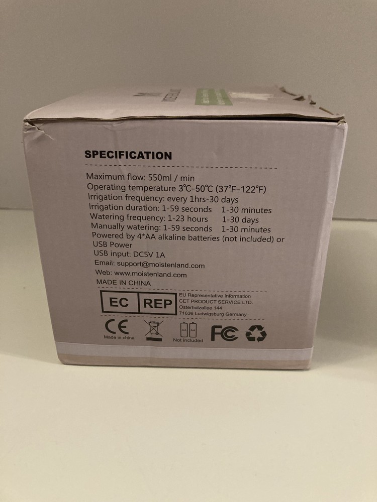 Moistenland Automatic Drip Irrigation Kit – Model WPS-015