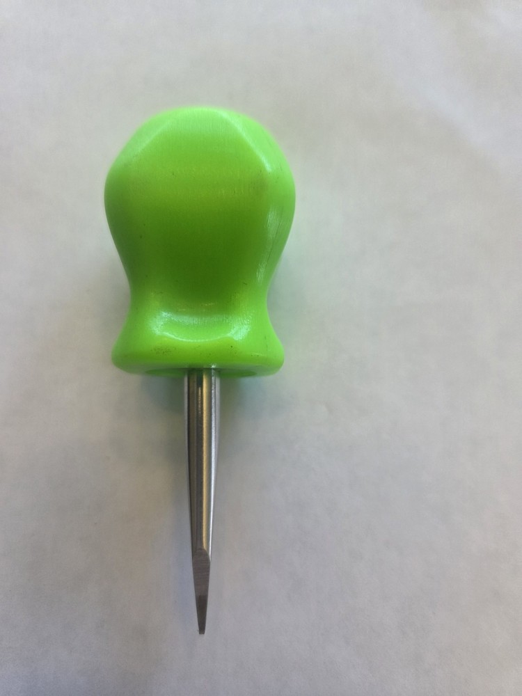 Snap On Tools SDD1 GREEN Hard Handle Flat Blade Stubby Screwdriver