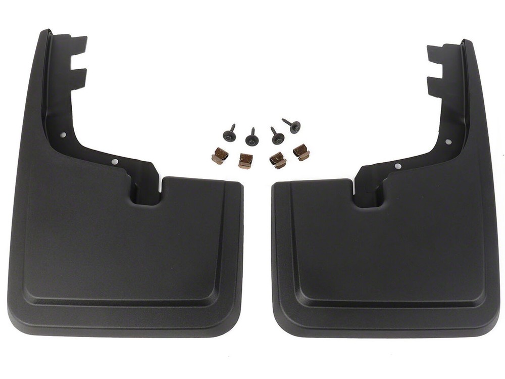F-150 2021-2024 Carbon Black Molded Splash Guards Mud Flaps Protector Front Pair