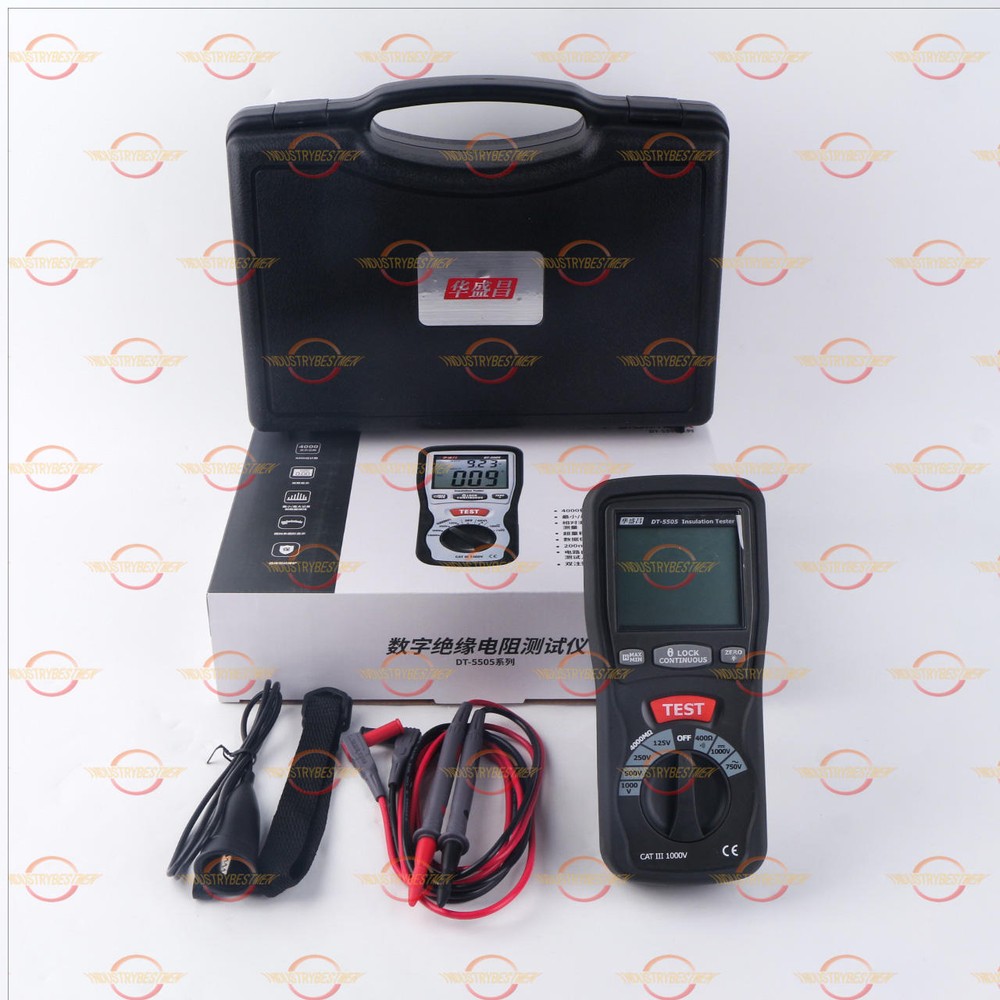 1PCS NEW CEM DT-5505 Insulation Testers Large Dual Display with Backlight