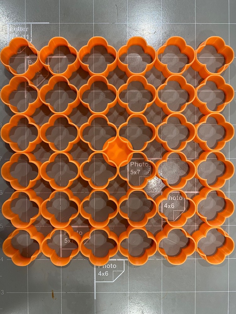 36x1” quatrefoil shape Multicutter ( 6”x6” )