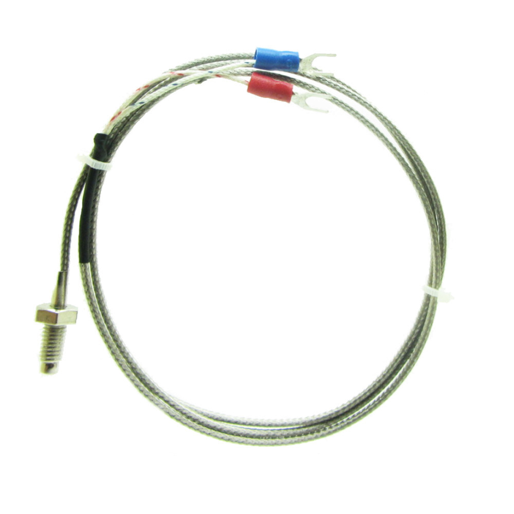 1M Cable K Type Screw Thermocouple Temperature Sensor Probe 6mm Thread 0-600℃