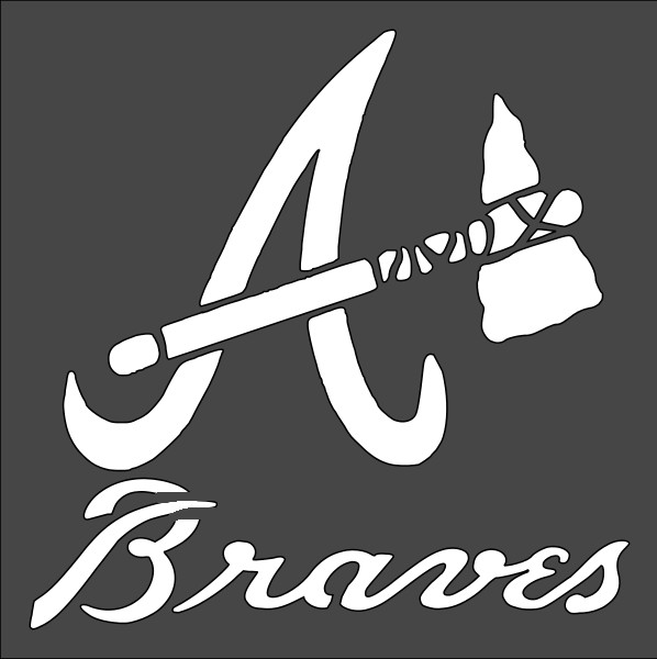12"x12" Clear Plastic Stencil - Braves (ME72) (.007")*****