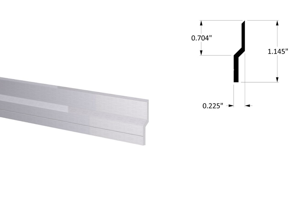 64" Z BAR HANGER FOR HEAVY MIRROR INSTALLATION