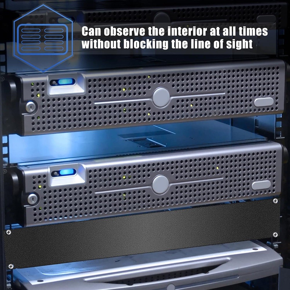 19" 2U Blank Space Plate Network Server Rack Mount Panel Thick Filler Spacer