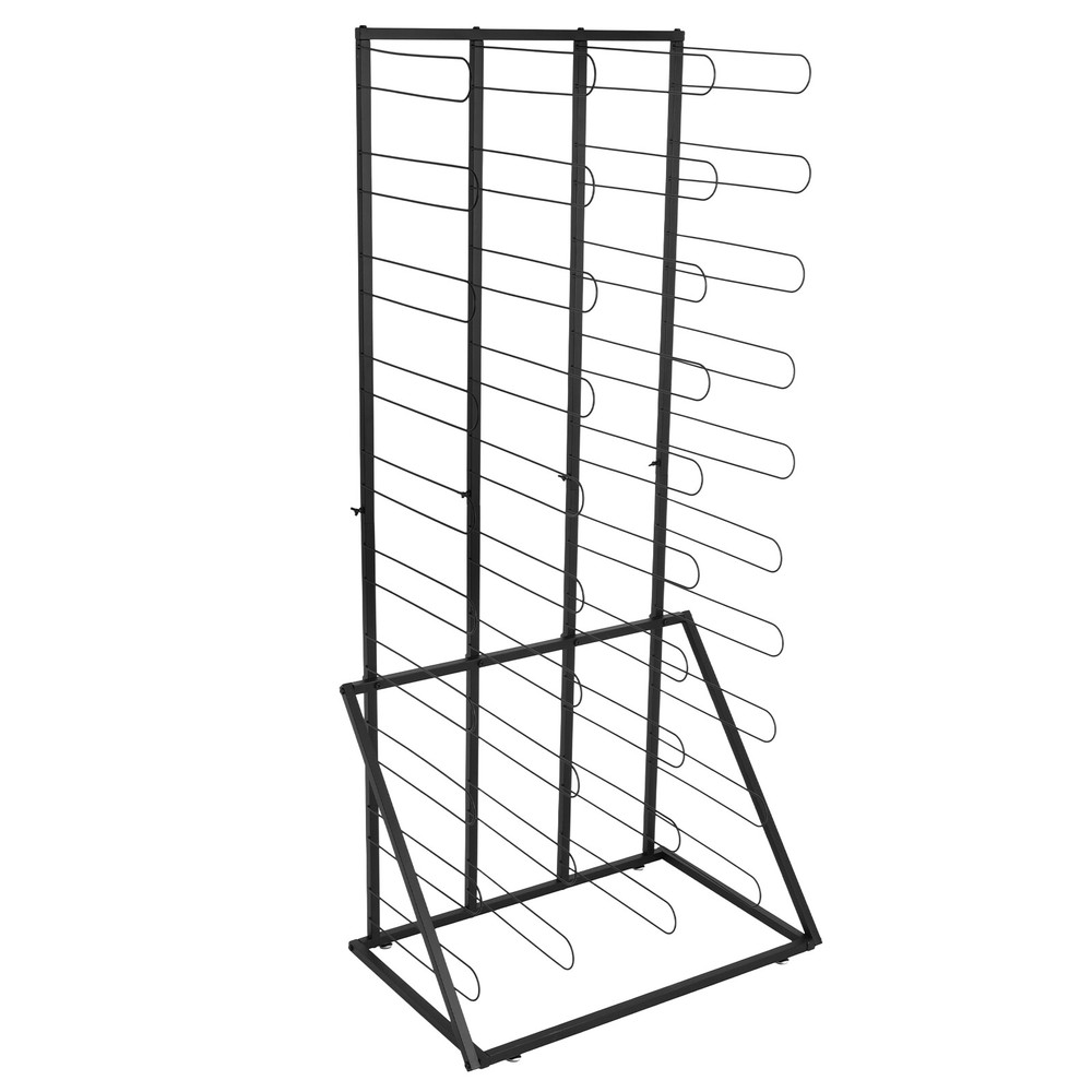 Black Iron Paper Rolls Organizer Floor Storage Rack Material Roll Dsplay Rack