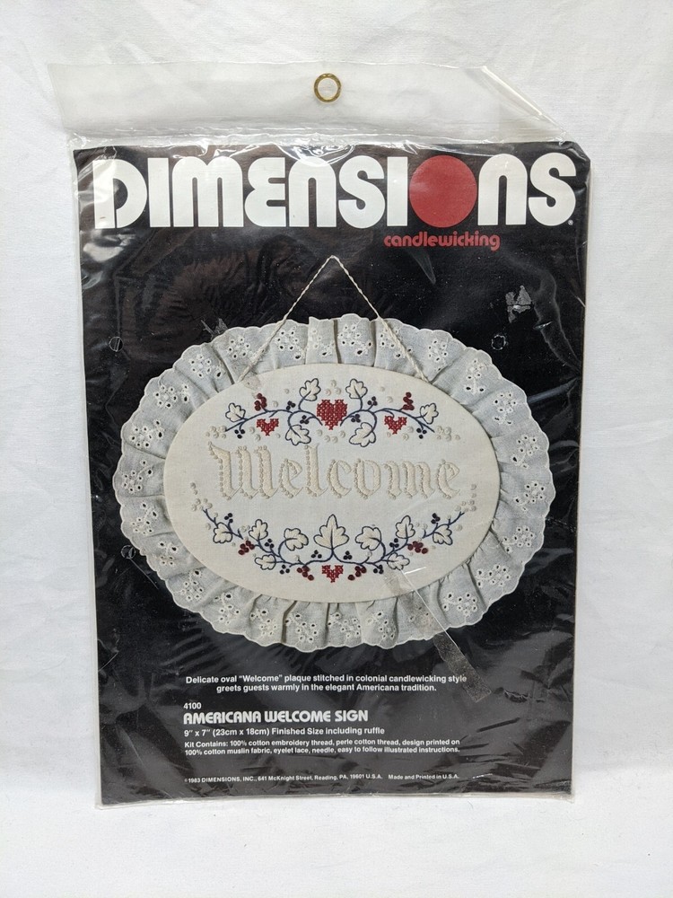Dimensions Americana Welcome Sign 4100 Kit
