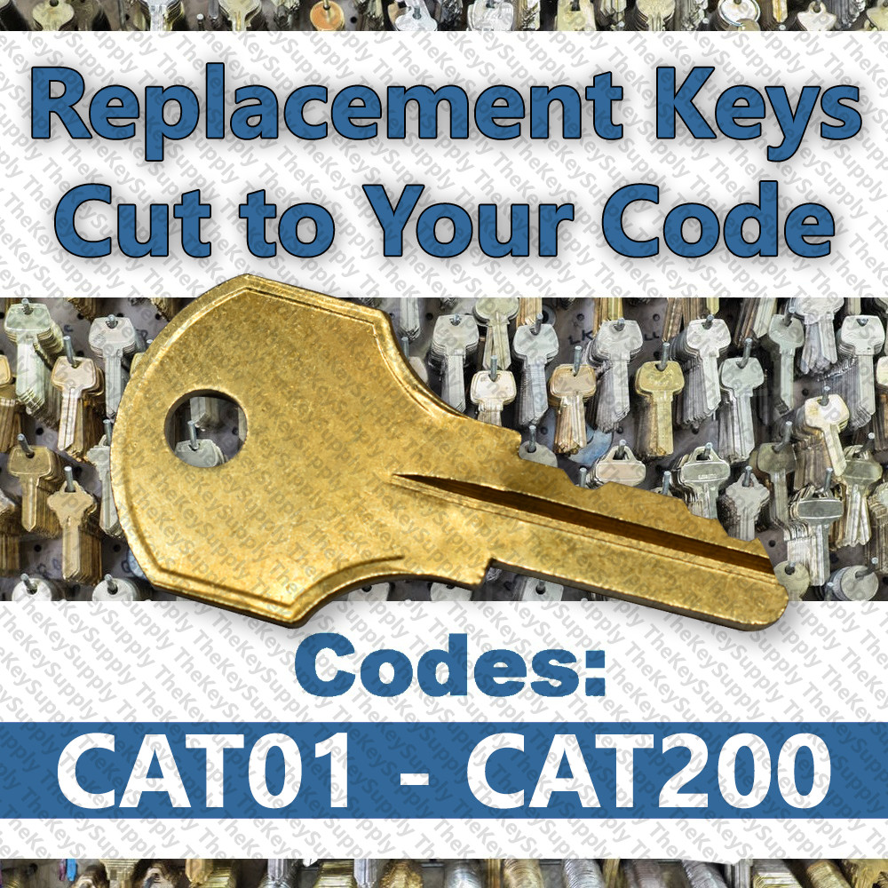 Replacement Keys Cut to Code CAT01 - CAT200
