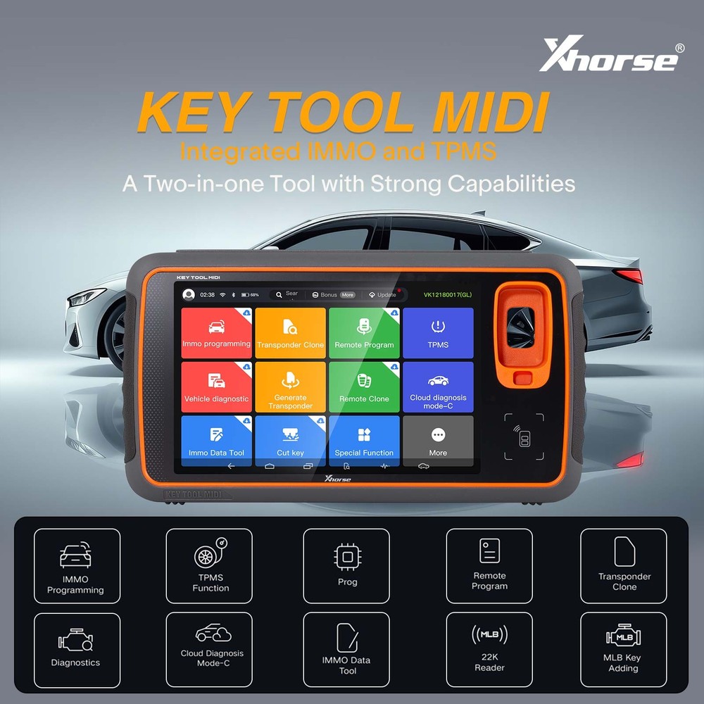 XHORSE VVDI KEY TOOL MIDI Basic Version IMMO Progarmmer Diagnostic TPMS Function