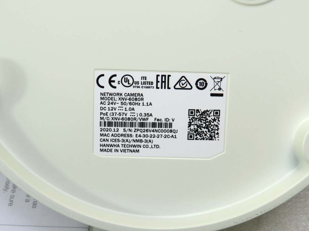Hanwha XNV-6080R 2MP IR Dome Network Camera [CTD]