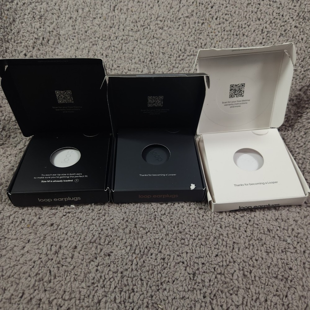 3 Loop Earplugs Switch 2 Experience 2 Quiet 2 -Silver, Rose Gold, Black Open Box