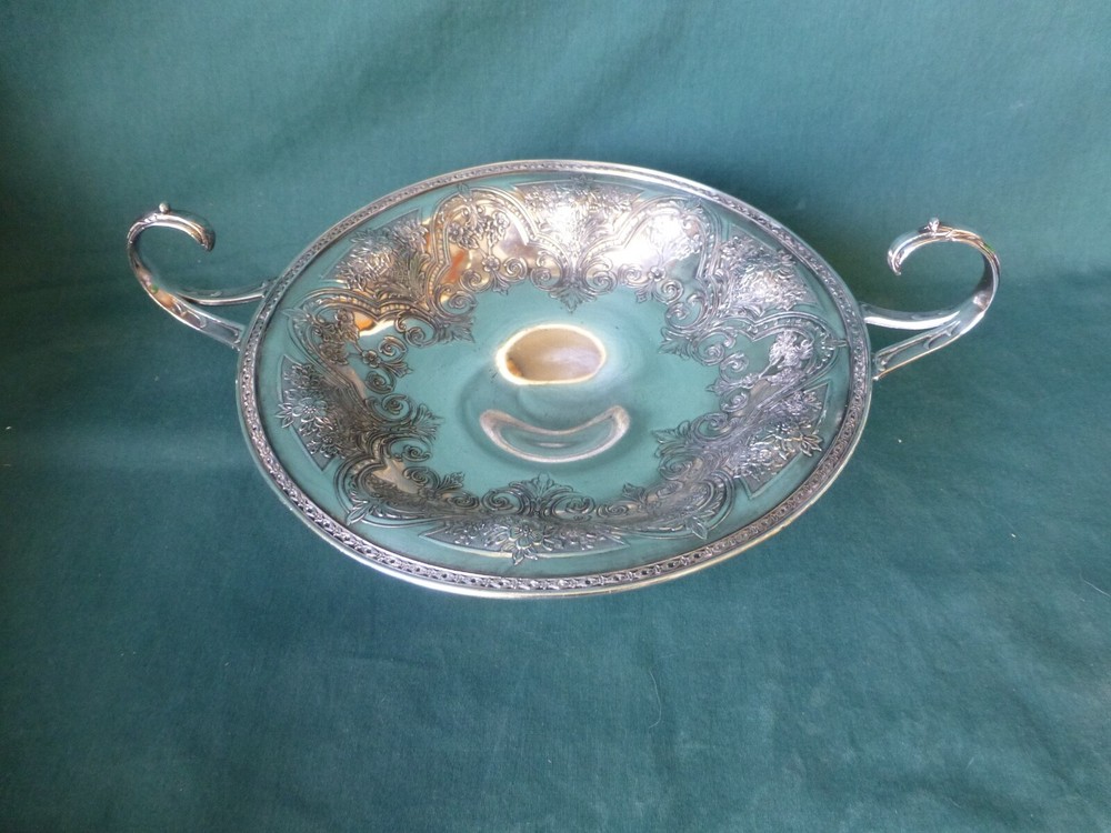 Antique Wilcox Silver Plate Two Handled Compote