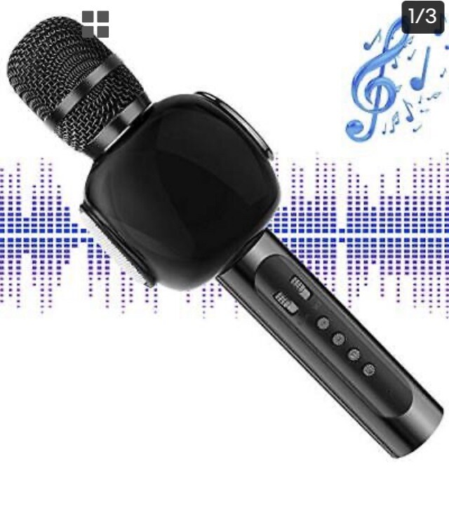 KVDUKO Karaoke Microphone Black Model: LR-KM-002