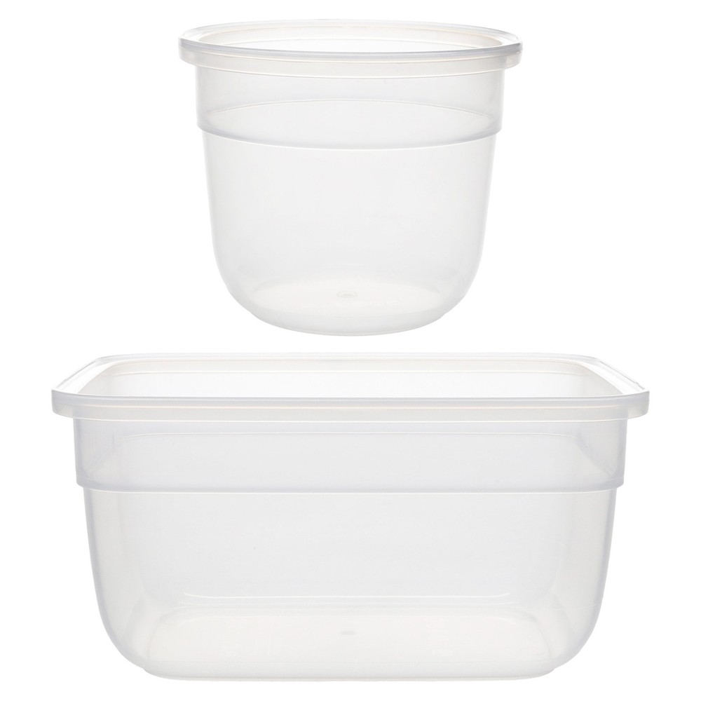 Snapware (4) 8602R-D 5-Cup & (4) 7202R-D 2-Cup Total Solutions Plastic Storage