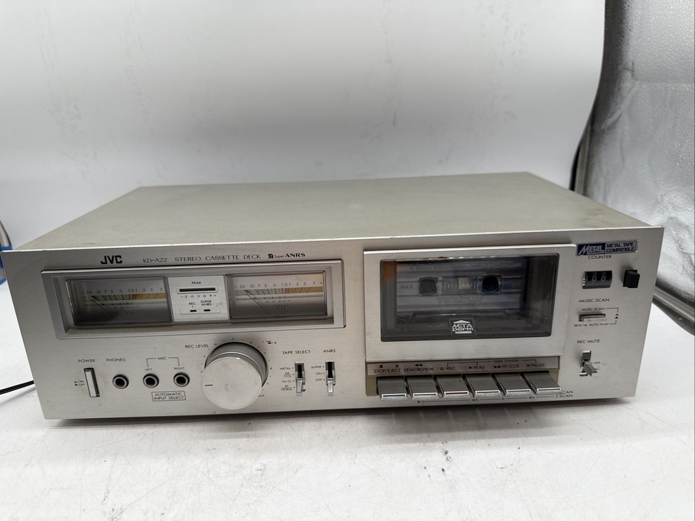 JVC KD-A22 Stereo Cassette Deck Tested