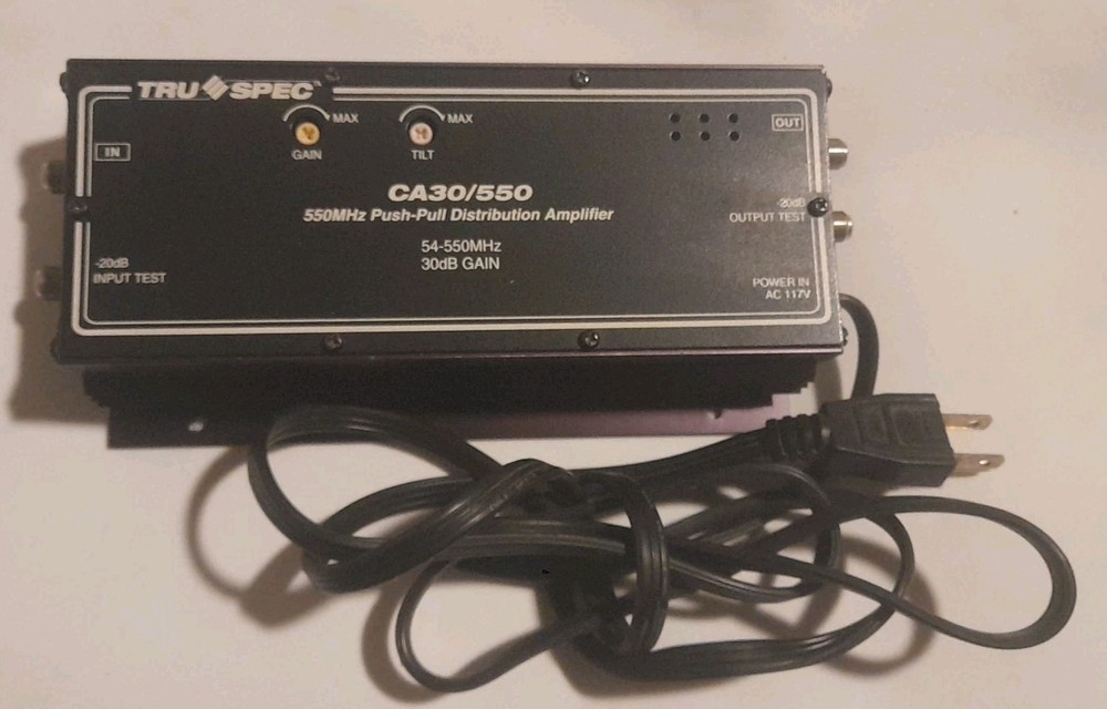 Tru-Spec CA30/550 Push-Pull Distribution Amplifier 54-550MHz